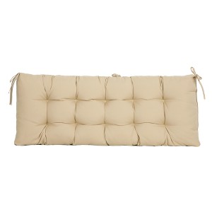 ARTPLAN Outdoor 48 Inch Bench Cushion Tufted for Outdoor Furniture, 48"x18"x4" Wicker Patio Loveseat Cushion All Weather - 1 of 4