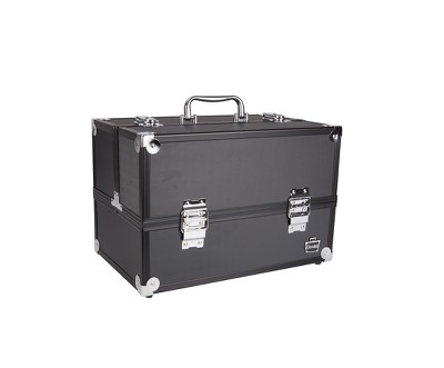 Caboodles Large Primped and Primed Train Case - Black - 13.7oz