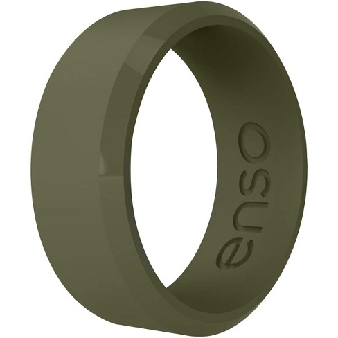 Enso Rings Classic Bevel Series Silicone Ring - Pine - 10 : Target