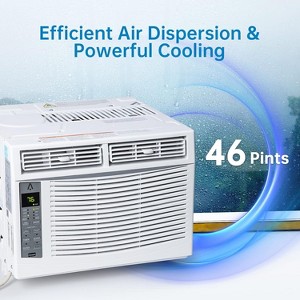 5000-12000 BTU Window Air Conditioner, Wi-Fi Enabled, Remote Control - 1 of 4