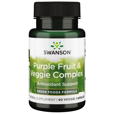Swanson Purple Fruit & Veggie Complex 400 mg 60 Veg Capsules.