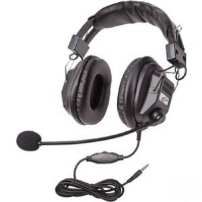 Califone 3068-style Headset w/ Boom Mic - Volume control, 3.5mm
