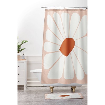 Beshka Kueser Abstract Collage Flower Memory Foam Bath Mat - Deny Designs