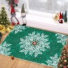 Fulvari Christmas Snowflake Area Rug,Rug Washable Non Slip for Entryway,Mats for Front Door,Bedroom Living Room Laundry Room Indoor - 2 of 4