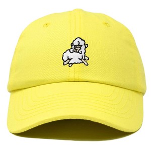 Dalix Sheep Embroidered Cotton Dad Hat Adjustable Cute Animal Lover Baseball Cap for Everyday Fashion Womens - 1 of 4