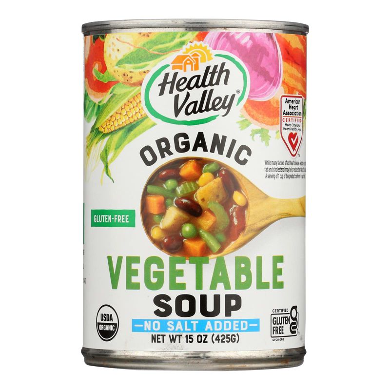 Health Valley Organic Vegetable Soup No Salt Added - Case of 12/15 oz, 2 of 7