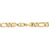Black Bow Jewelry Men's 8.75mm 14k Yellow Gold Flat Figaro Chain Necklace - 4 of 4