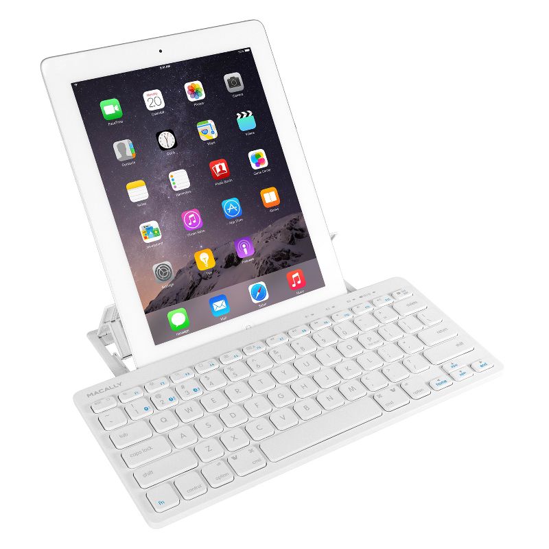 Macally Compact Mac Wireless Bluetooth Keyboard Built-In Kick Stand, 4 of 14