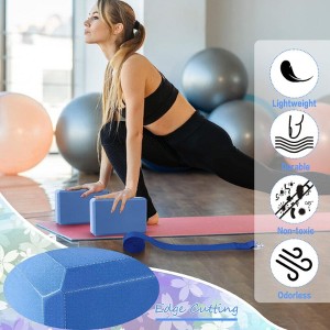 Toyzone World Blue Non-Slip Yoga Block Set - 1 of 3