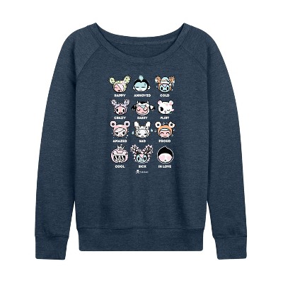 Women's - Tokidoki - Character Emotions Grid Lightweight French Terry Slouchy