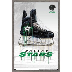Trends International NHL Dallas Stars - Drip Skate 21 Framed Wall Poster Prints - 1 of 4