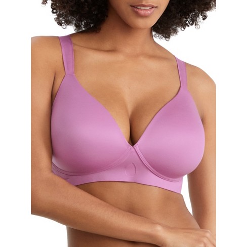 Bali Women's Comfort Revolution Ultimate Wire-Free Support T-Shirt Bra -  DF3462 XL Tinted Lavender