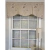 RLF Home 3" Rod Pocket High Quality Fabric Desert Flower Mandy Valance for Windows 50" x 17" Camel - 2 of 4