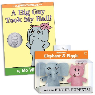 Yottoy Mo Willems Elephant & Piggie Puppets & Book Set