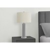 Monarch Specialties Lighting 28inchH Table Lamp Nickel Metal Ivory / Cream Shade Contemporary - 3 of 4