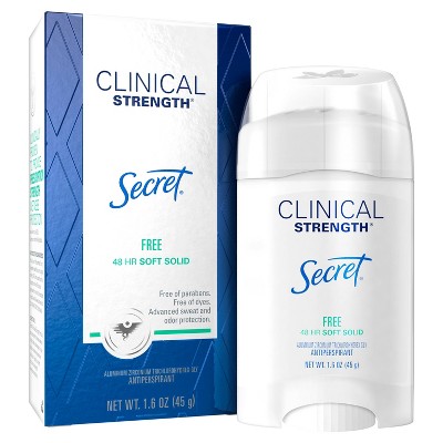 Secret Clinical Strength Sensitive Unscented Soft Solid Antiperspirant & Deodorant - 1.6oz