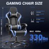 KERDOM Gaming Chair for Adults, Ergonomic Computer Gamer Chair, Black-Blue - 3 of 4