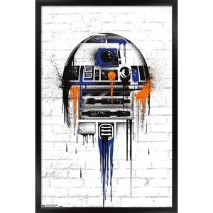 Trends International Star Wars: Saga - Droid Black And Orange Framed Wall Poster Prints - 1 of 4