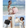 Travel Toiletry Bag, Extra Large Full-open Hanging Toiletry Bag for Women, Puffy Cosmetic Makeup Bag Organizer - 2 of 4