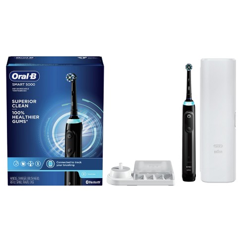 Oral-b Pro 5000 Smartseries Electric Toothbrush With Bluetooth Connectivity  Powered By Braun Black Edition : Target