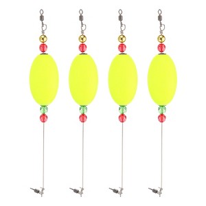 Unique Bargains Plastic Weighted Oval Fishing Floats Rigs 4 Pcs - 1 of 4