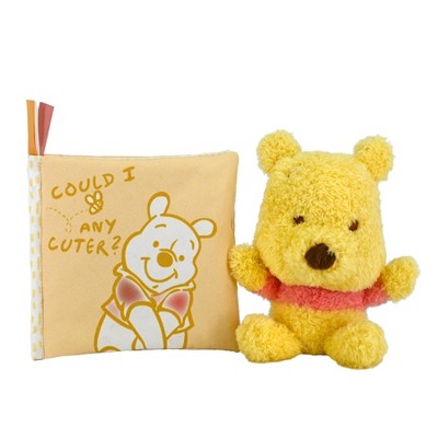 Disney Baby Book + Cuteeze Plush Baby and Toddler Learning Toy - Winnie the Pooh