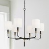 Capital Lighting Beckham 6 - Light Chandelier in  Glossy Black/Aged Brass - 2 of 4