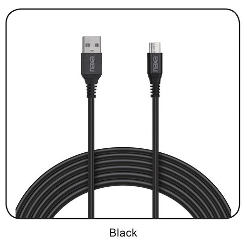 3 Ft. Fast Charge Sync Round Micro Cable-black Target