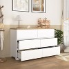 ORRD 6 Drawer Storage Cabinet Dresser, Wide Wood Storage Tower Organizer with Handless Design, Multi-Purpose Chest for Bedroom Living Room - 4 of 4