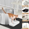 Extra Large 19.6 in. x 19.6 in. Stainless Steel Cat Litter Box with High Sided - 3 of 4
