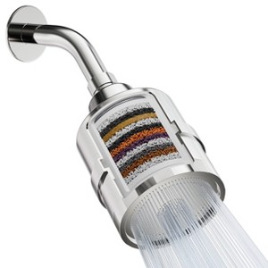 Water Softening 15 Stage Filtration Compact Shower Head with Replaceable Filter - Mist - 1 of 4