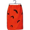 Primitives By Kathy 5.5 Inch Halloween Witch & Owl Halloween 100 Cotton Kitchen Kitchen Towel - 2 of 3