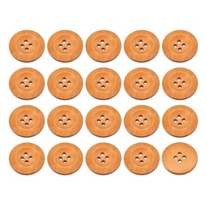 Unique Bargains Wooden DIY Craft Clothing Sewing Buttons 50 Pcs - 1 of 4
