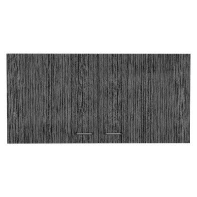GlasFlength Kitchen Storage Kitchen Wall Cabinet Internal Shelves Cabinet Rectangular Storage Cupboard for Kitchen, Gray, 12.6"*39.3"*19.3"