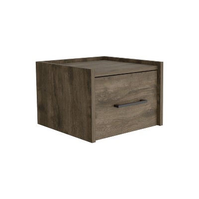 NicBex 13.2 inch Wide Floating Nightstand with 1 Drawer,Modern Side Table with Wall-Mounted Design,Bedside Table for Bedroom,Living Room