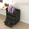 NicBex 3-Drawer File Cabinet with Wheels Mobile Filing Under Desk Storage with Removable Tray Storage Cabinet for Home, Office - 4 of 4
