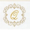 Linum Home Textiles 100% Turkish Cotton MONICA Gold Thread 2PC Embellished Hand Towel Set - 3 of 3