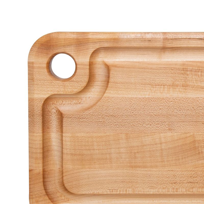 John Boos Block Prestige Edge Grain Maple Wood Reversible Cutting Board with Fluid Channel, 5 of 8