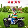 12V Kids Ride-On ATV for Toddlers, Electric 4-Wheel Vehicle with LED Lights, Music, USB, Safe 2.2mph, Forward/Backward - 4 of 4