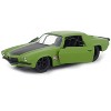 Dom's 1973 Chevrolet Camaro "F-Bomb" Matt Green with Black Hood Stripe "Fast & Furious" Movie 1/32 Diecast Model Car by Jada - 2 of 3