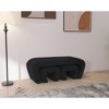 Meridian Furniture,Odelia Boucle Fabric Bench - 2 of 4