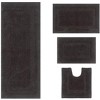 Set of 4 Classy Bathmat Collection Grey Cotton Tufted Bath Rug - Home Weavers - 2 of 4
