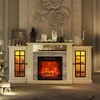 Fredees 59'' Electric Fireplace TV Stand with Remote & LED Lights - 3 of 4
