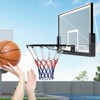 Costway 18" Basketball Rim with Double Springs & All Weather Net for Indoor & Outdoor Black/Orange - 4 of 4
