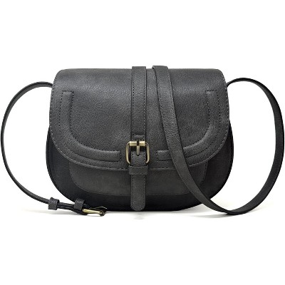 Crossbody Bags for Women,Small Saddle Purse and Boho Cross Body Handbags,Vegan Leather