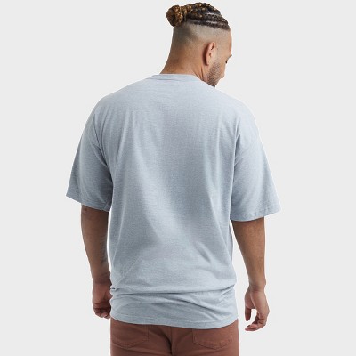 Мужские футболки Hanes Men's Tall Beefy-T® LT-4XLT Short Sleeve Crewneck T-Shirt, 2-Pack Light Steel LT — фото 3