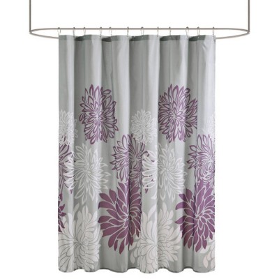 LunaLulinlk Printed Floral Shower Curtain
