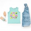 The Juniper Shop Coquette Lemonade Chart Toddler Tank - 2T - Seafoam - 2 of 4