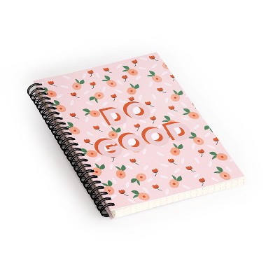 Hello Twiggs Peaches And Poppies Spiral Notebook - Deny Designs