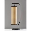 Adesso Lyons Table Lamp Black: ETL Listed, Metal Base, Paper Shade, 1-Way Switch, No Assembly Required - image 2 of 4